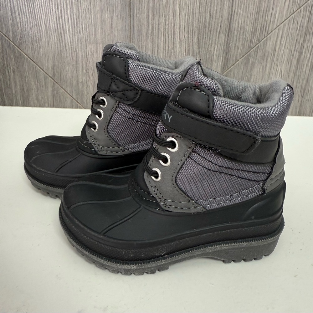 Sperry Toddler Black and Gray Winter Boots